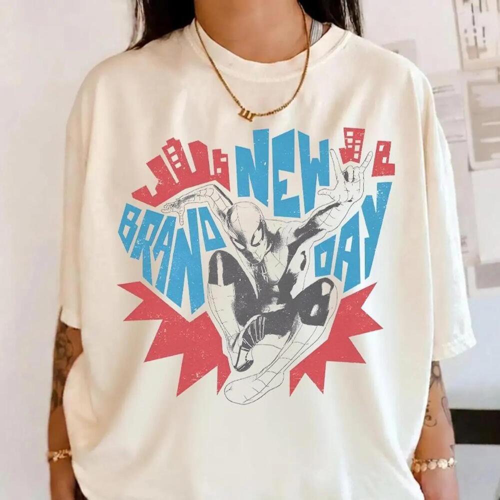 Brand New Day Spider Man Tee, Peter Parker Movie Shirt